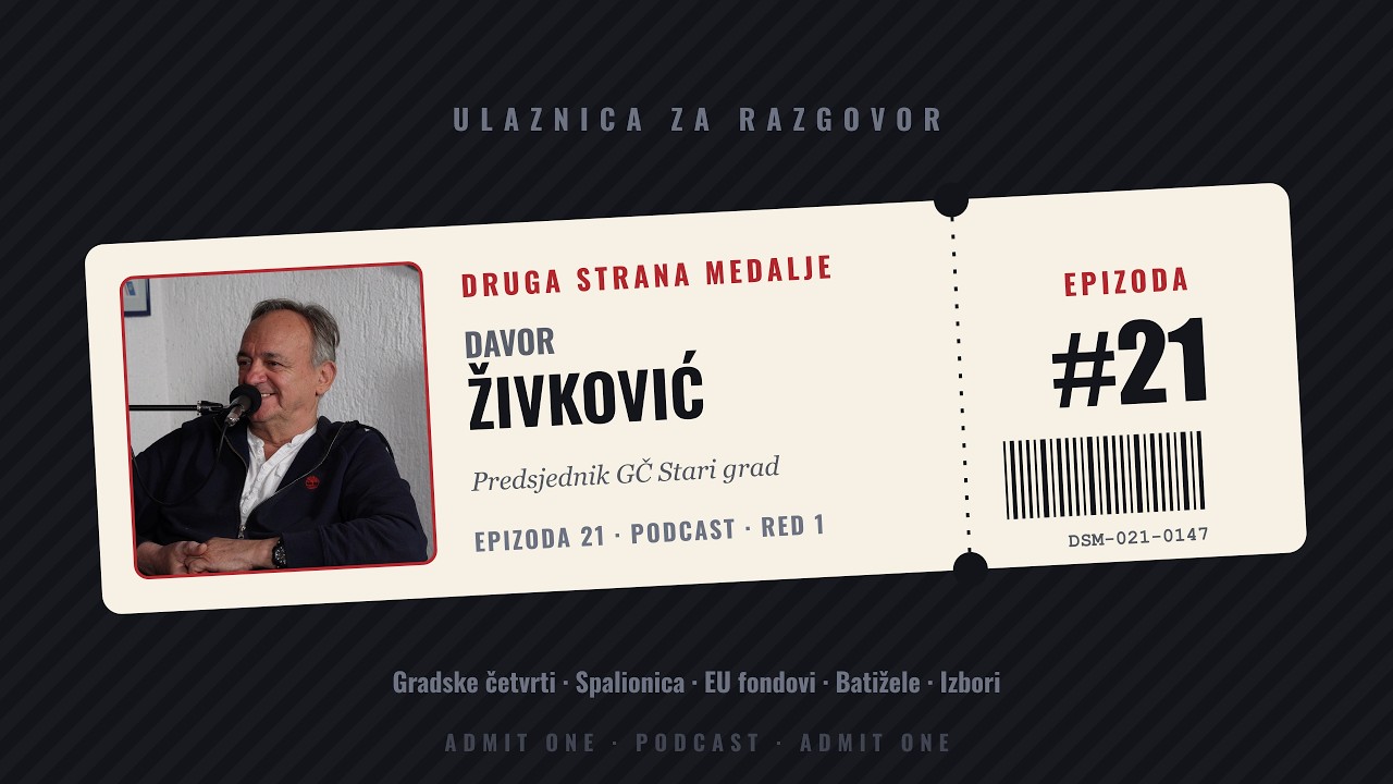DSM #21: Davor Živković, predsjednik gradske četvrti Stari grad, političar i inženjer